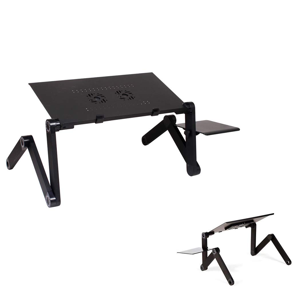 Buy Adjustable Folding Laptop Cooling Fan & Lap Desk for Bed Sofa with