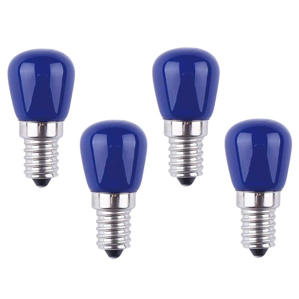Jiotouhu 4 Pack E14 LED Light Bulb, E14 Blue Light Bulb 3W, 300LM, AC220-240V, Non-Dimmable, Energy Saving Lamp Bulb, for Fridge, Cooker, Hood, Home Lighting