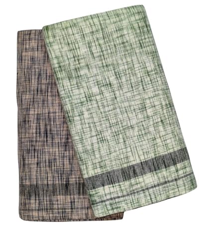 Image of Self Design Lungi & Dhoti for Men (Unstitched)| Lungi for Mens Cotton Blend | 2 Meter | Soft, Lightweight & Breathable Fabric | Ethnic Wear for Daily Use