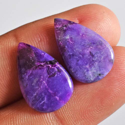 Cabochon sugilite naturelle 18x12mm pour fabrication bijoux pierre précieuse