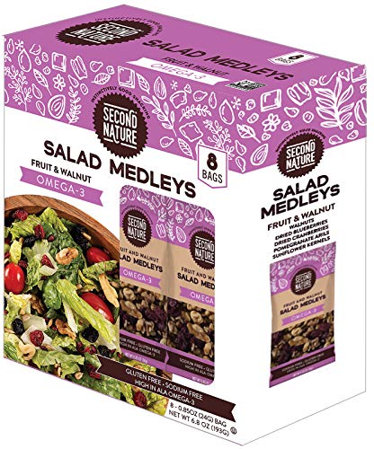 Second Nature Omega-3 Fruit & Walnut Salad Toppings, Salad Medleys Toppers, 8 Count (Pack of 6), 0.85 Ounce - Thumbnail 5