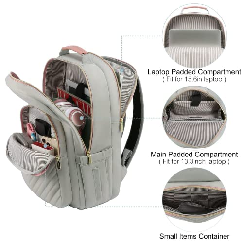 LOVEVOOK Laptop Backpack for Women 15.6 Inch, Womens Backpacks for Work Business Travel School College With USB Port - Image 2