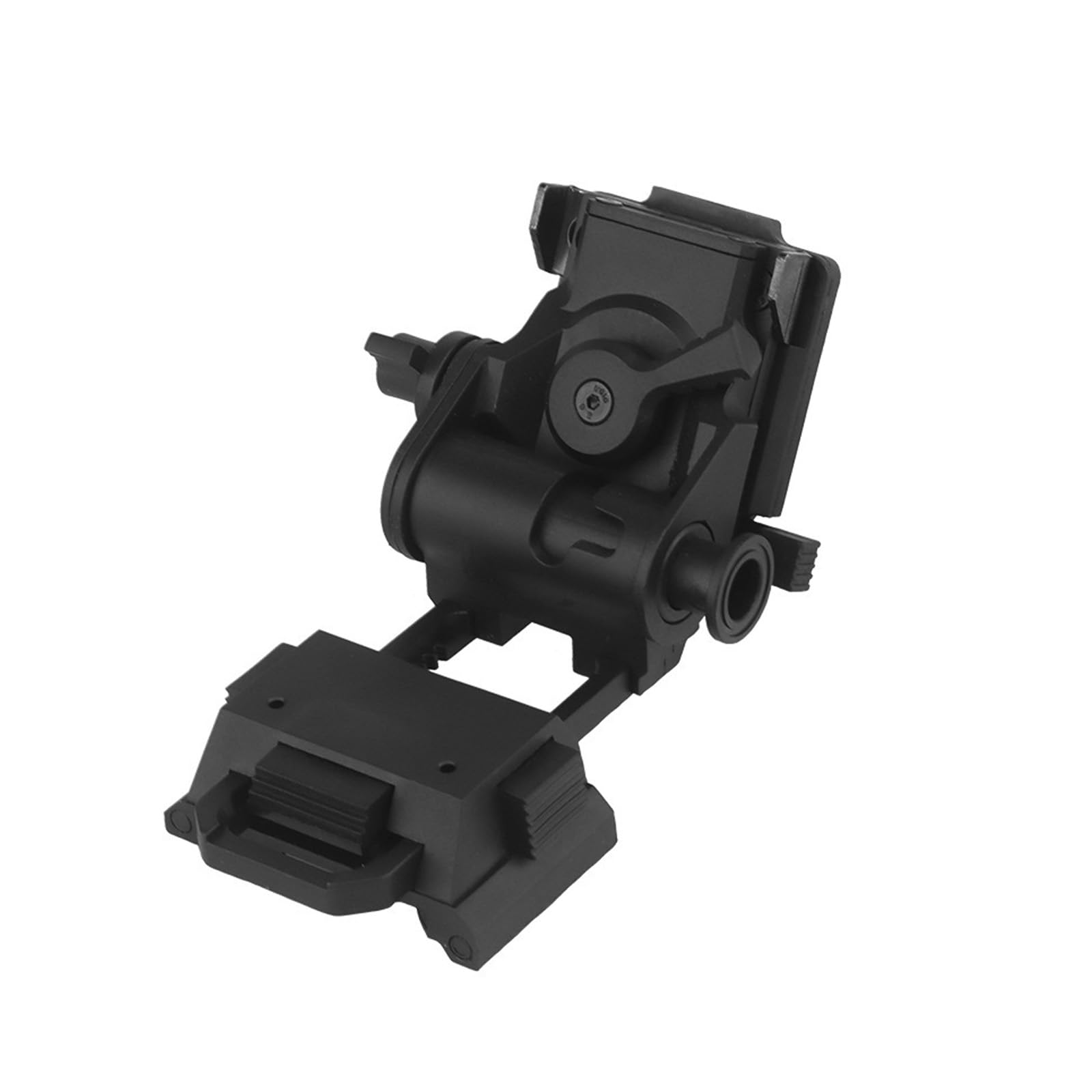 YSFHYAN NVG Mount Dovetail J Arm Rhino Mount,Tactical Metal J Arm Mount Night Vision Goggles,Adjustable Bracket,Stable Connection,for PVS 15/PVS 18 Night Vision Devices(Color:Black)