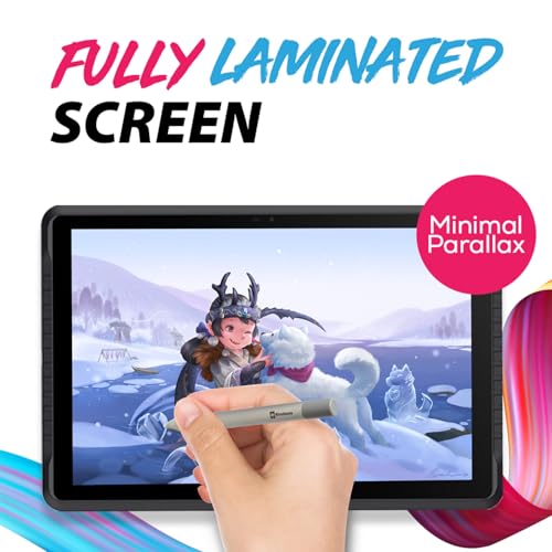 Image of PicassoTab A12 Drawing Tablet • No Computer Needed • Large 12 inch Laminated 2K Screen • Lifetime PRO Drawing & Tutorials Apps • Stylus Pen • Android 14 • Standalone Graphics Tablet for Pro Artists -A12