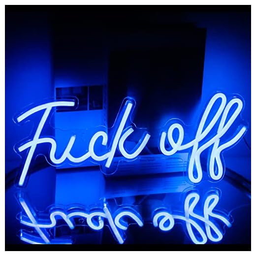 Enseigne lumineuse néon LED "Fuck off"