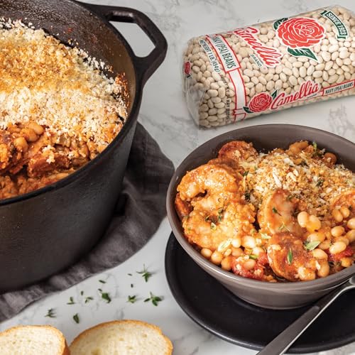 image for Camellia Brand Dried Navy (Pea) Beans – Premium White Beans for Sout