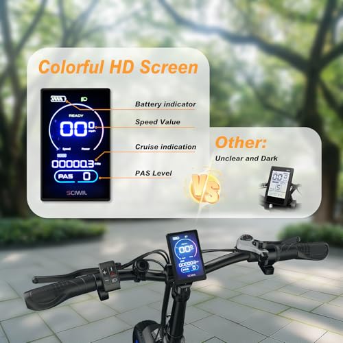 1000W Folding Electric Bike, 48V 20AH Large Removable