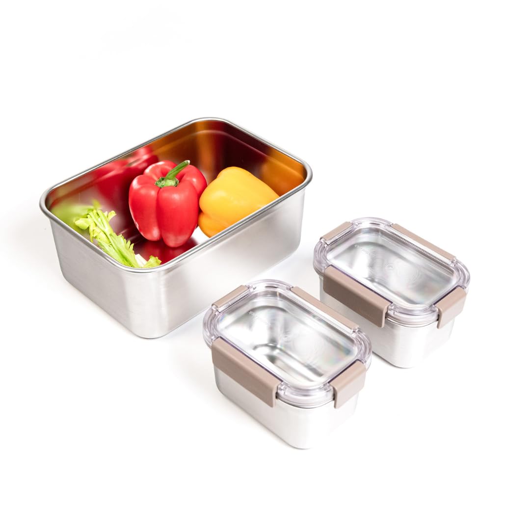 Amazon.com: LocknLock Stainless Steel Food Storage Containers with