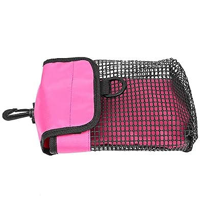 Scuba Diving Gear Bag, Safety Smb Dive Mesh Bag Finger Reel Storage Pocket Carry Case Rotatable Hook Waist Pouch With Buckle Snorkeling Snorkel Equipment Fins Swimming Sports