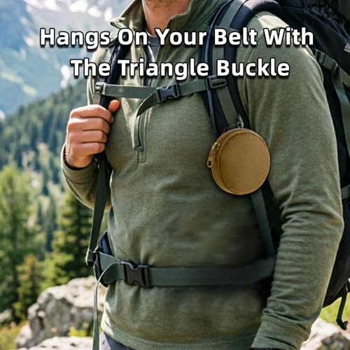 Image of Tactical Pouch, Small Military Gear Bags, EDC Pouches Accessories for Multi Purpose, Small Change Purse for Coin, Wireless Headset Bag, Key Case.