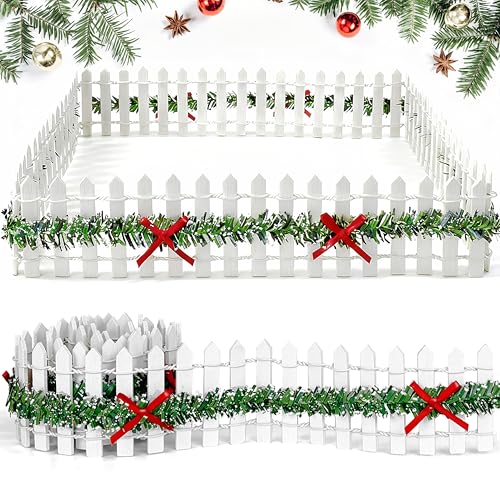 Wichtel Zubehör Weihnachten Miniatur Zaun Holzzaun, Wichtelhaus...