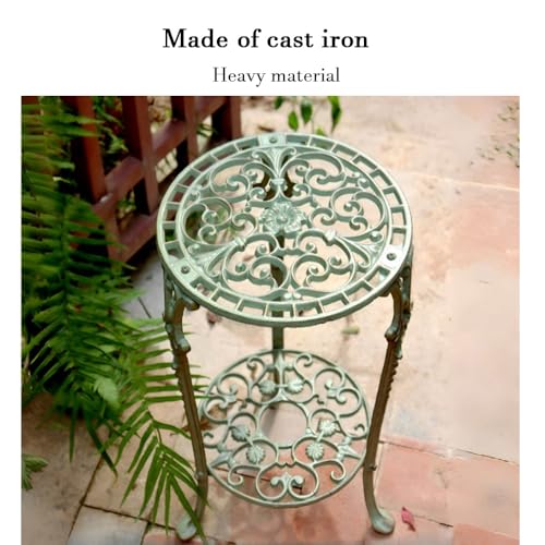 Mesa de centro de hierro forjado y mesa de jardín exterior 5