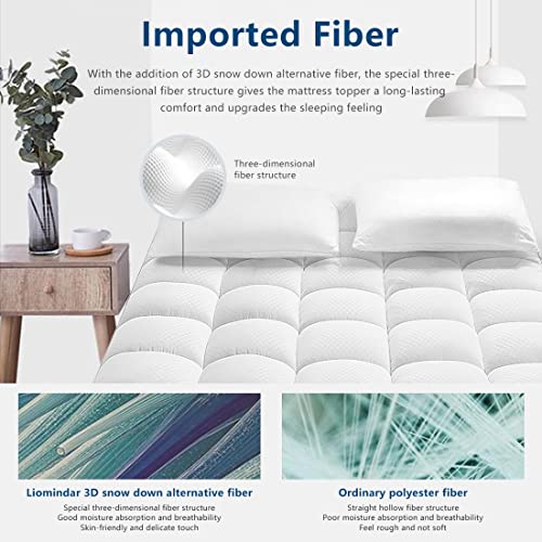 Liomindar-Twin-XL-Mattress-Topper-Extra-Thick-Mattress-Pad-Cover-Super-Soft-Breathable-Down-Alternative-Fill-Pillow-Top-Bed-Topper-with-8-21Inch-Deep-Pocket