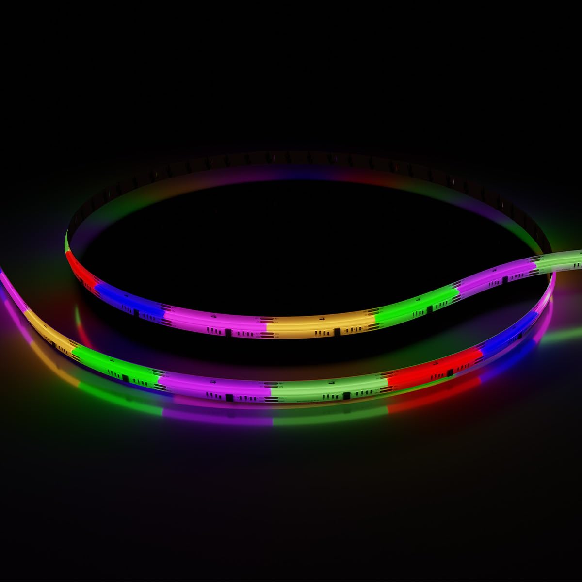 LED TRADING RGBCCT LED Streifen WS2805 SPI adressierbare IC 5m 24V Lauflicht (COB 840LED/m)