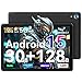 Whitedeer 10 inch Android 15 Tablet, Android Tablet with 30GB+128GB+1TB, Face ID, 5MP 8MP Camera, Split Screen, 1280x800 IPS Display, 5000mAh Battery, WiFi 6 5G 2.4G, Bluetooth 5.3, Widevine L1, Black