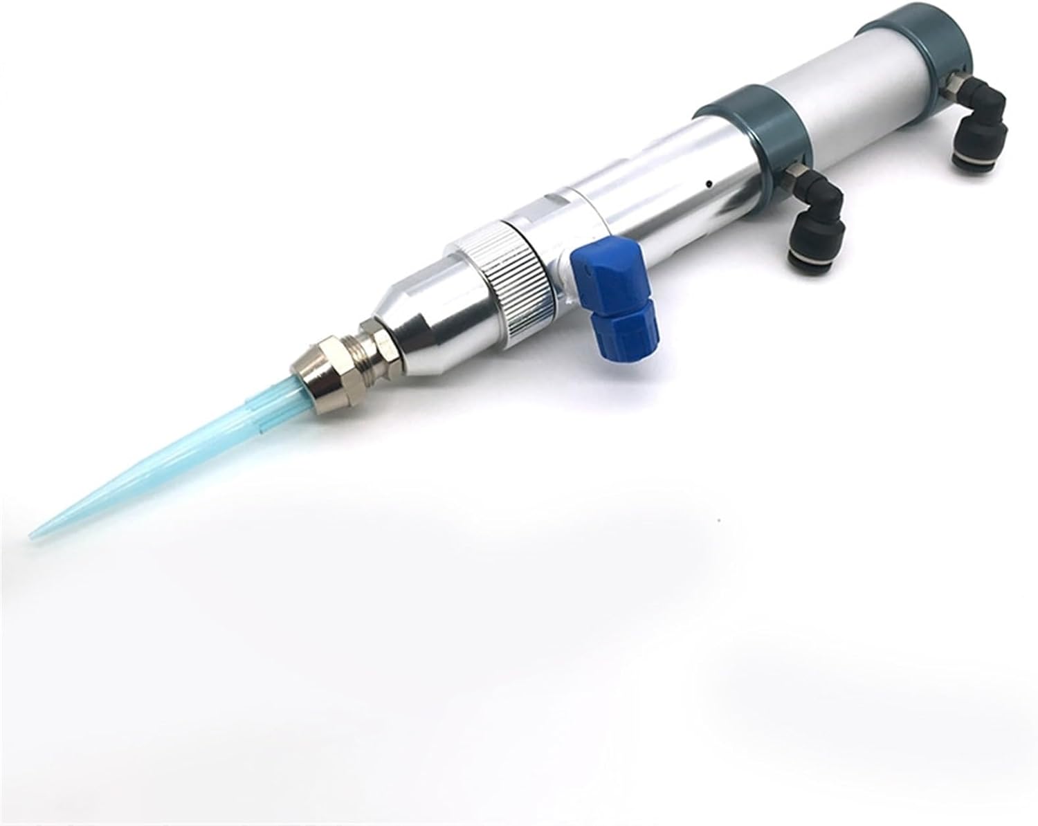 Round high viscosity low fluidity glue dispensing accessories aluminum alloy high flow double action back suction silicone valve