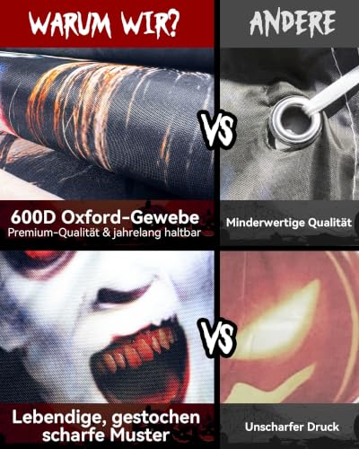 2er Pack Halloween weiblicher Geist Vorhang, Fenster- und Türvorhang, Halloween-Dekoration, Partydekorationsartikel – Ansicht 6