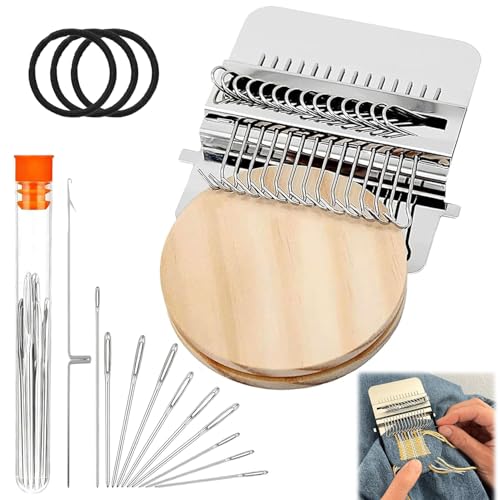 Knit Patch Kit PatchMaker 2.0, Portable Darning Loom for Beginners,