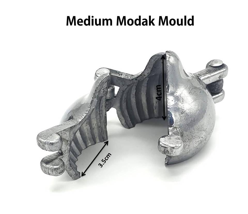 finality Aluminum Modak and Momos Moulds Pack of 2 (Size: 5,7 cm, Combo)