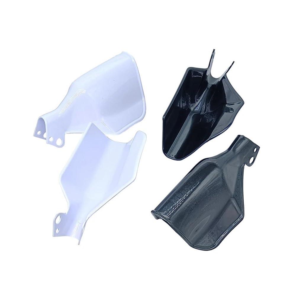 1 par de guardamanos Motocicleta, Protector Mano, Protectores Viento, Cubierta Manillar para Motor Scooter Universal(White)