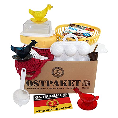 OLShop AG Ostpaket Haushalt mit 13 typischen Kultprodukten aus der DDR...