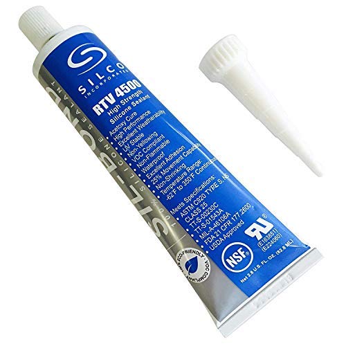 Kit of 4 Silicone RTV 4500 FDA Grade High Strength Silicone Sealant, Black (2.8 fl.oz)
