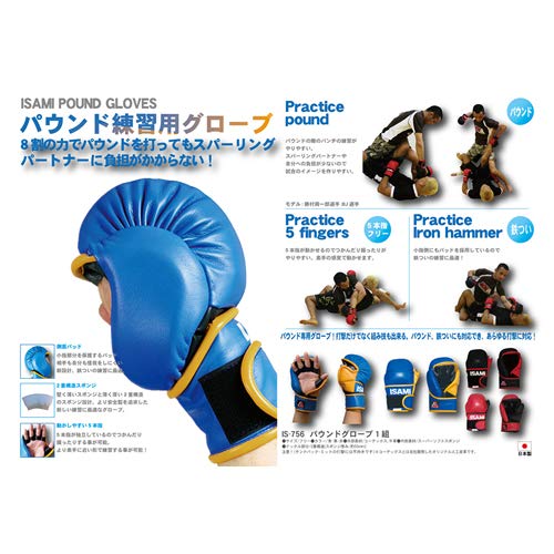 A*様 ISAMI パウンドグローブ 青 Amazon | ISAMI イサミ パウンドグローブ (IS-756) (青, フリー