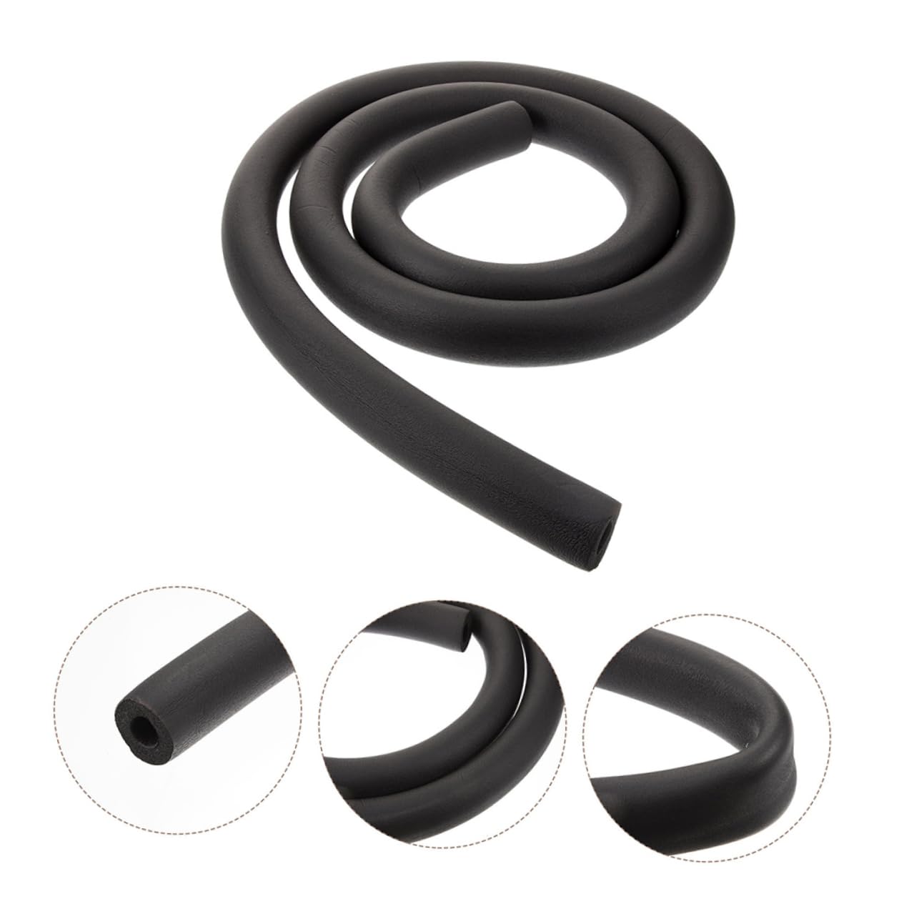 jojofuny 6piezas Tubo Aislante De Goma Aislamiento Térmico Para Tuberías Exteriores Material Anticongelante Interior Para Sistemas De Aire Acondicionado y Paneles Solares