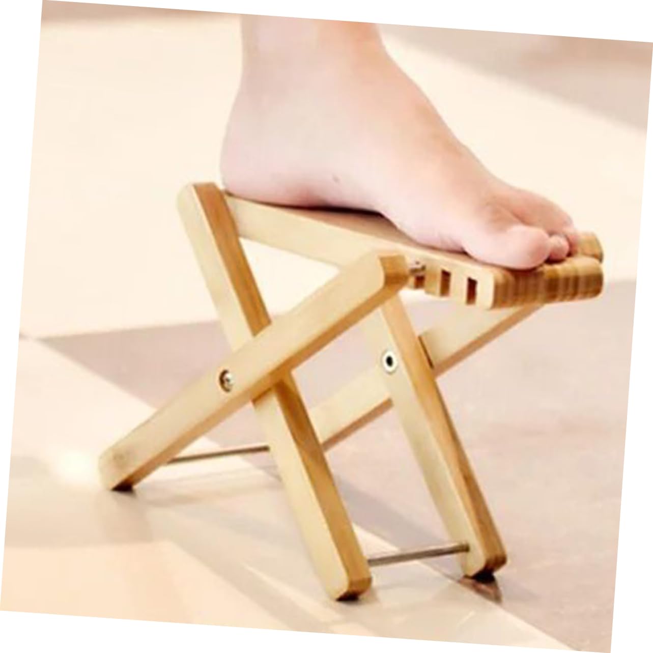 Abaodam Folding Guitar Stool for Adults Portable Wooden Stool Musician Footrest