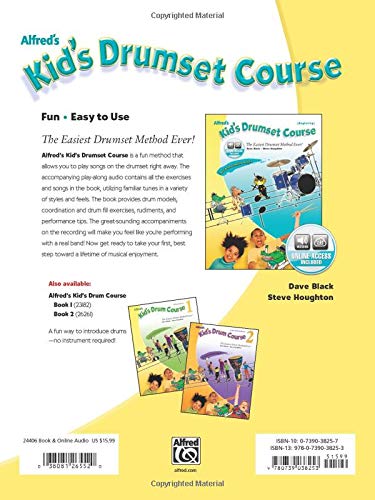 Alfred's Kid's Drumset Course: The Easiest Drumset Method Ever!, Book & Online Audio 2 51lJgYQTAiL