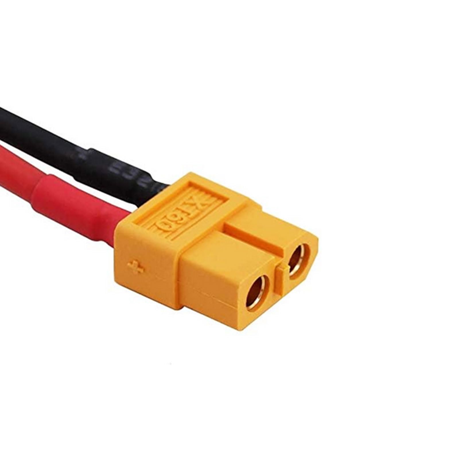 Wmzjnljy 2pcs XT60 Male to XT60 Female Plug Connector with 30cm Silicone Cable 14AWG for RC Battery DIY Spare Part Remote Control Toy Parts(W82-2)