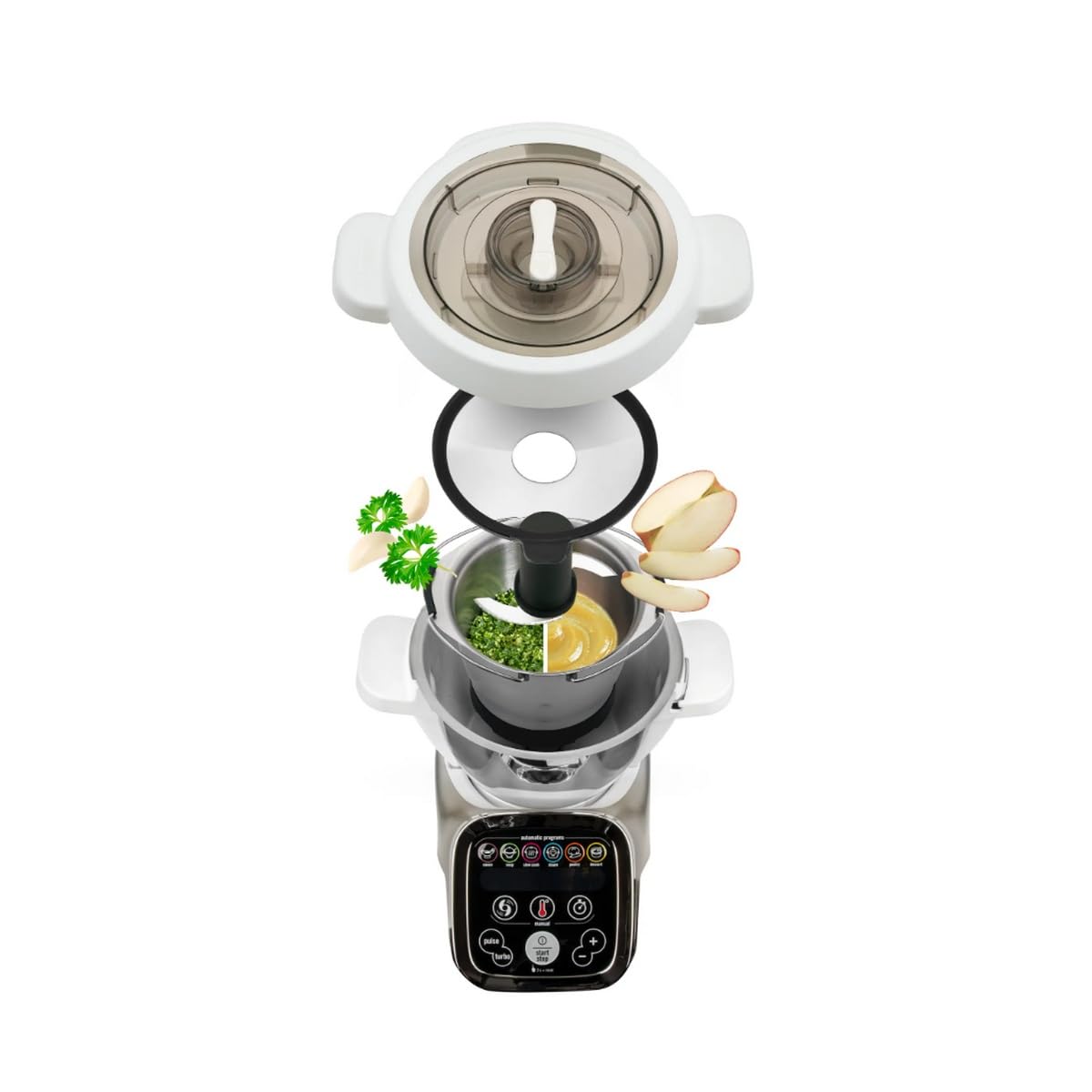 Moulinex xf387e10 Mini Schüssel Baby 1,4 l für Küchenmaschine, Companion + 4 Sturzgläser – Ansicht 3