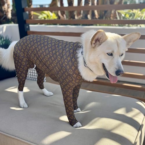 Image of Shed Defender Original Dog Onesie for Shedding Control - Seen on Shark Tank, Lightweight Breathable Dog Suit, Bodysuit for Dogs, Recovery Suit, Anxiety Relief, Full Coverage, Easy On /Off, Dog Jumpsuit