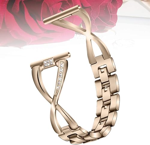 Miniatura 7 de Hemobllo - Correa de repuesto compatible con Samsung Galaxy Watch con incrustaciones de diamantes de imitación para reloj Samsung de 0.787in (negro)