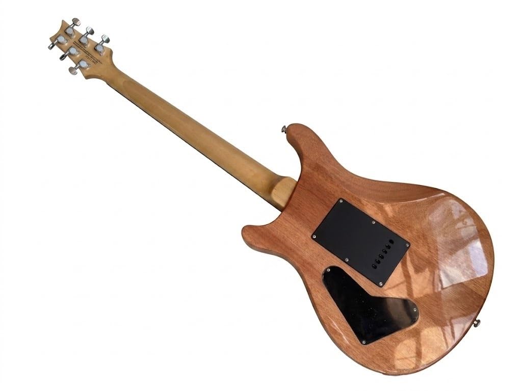Chitarre elettriche a corpo solido da 39 pollici, chitarra elettrica con top fiammato verde smeraldo, bobina divisa e intarsi di uccelli, Guitarra Electrica for esercitazioni palco