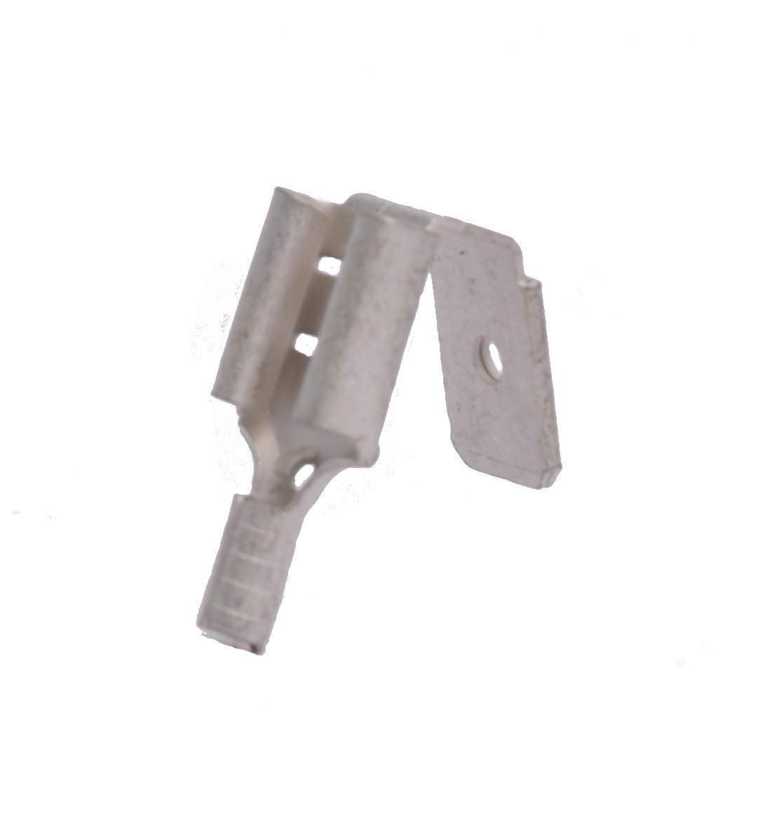 16-14 Awg .250 Stud Non-Insulated Piggyback Connectors - Butted Seam (100/Pkg.)