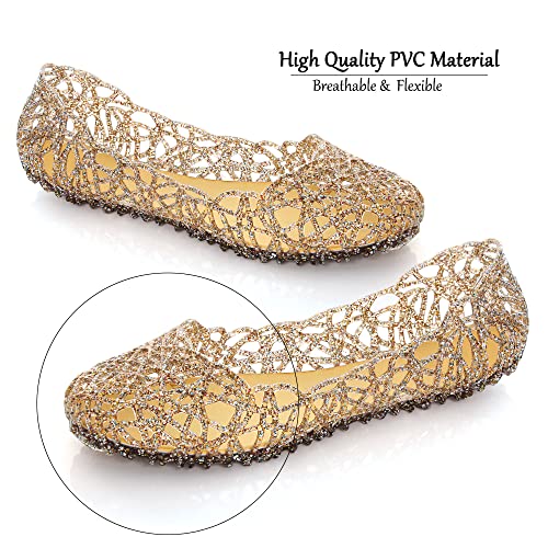 Image of Dear Time Women Flat Heel Summer Beach Jelly Shoes