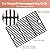 17inch Grill Grates for Nexgrill 6 Burner 720-0896 720-0896B 720-0896E 720-0898 720-0896X 720-0896C 720-0896CP 720-0898A, Cast Iron Cooking Grids for Homedepot Nexgrill 6-Burner Deluxe 720-0896,3Pack