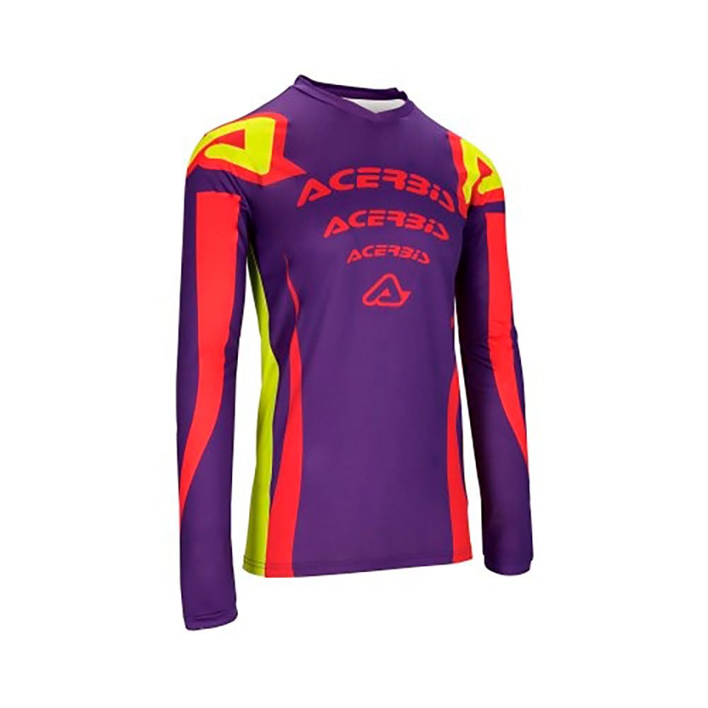 Acerbis MX J-Track Askar Maglia Motocross, Porpora/Rosso, M