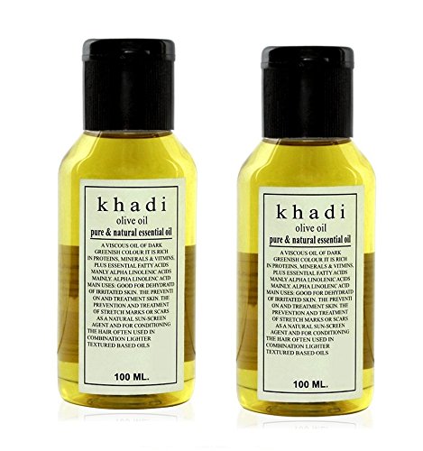 Parvati GramodyogKhadi Olive Oil,100ml (Pack of 2) Herbal Products - Made in India
