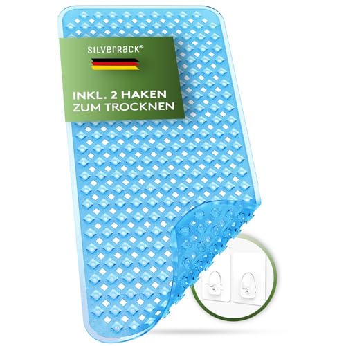 SilverRack Mata do Wanny Bath-Mat Niebieska 88x40 cm
