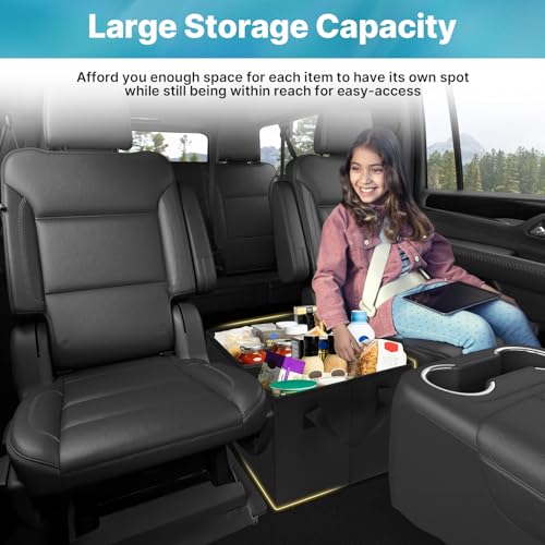Image of Mixsuper Liner Car Seat Organizer for 2015-2020 Chevy Tahoe /GMC Yukon | Console Organizer Backseat Box for Tools, Toys, Camping, Travel, Daily Commuting Kids Baby Supplies Accessories