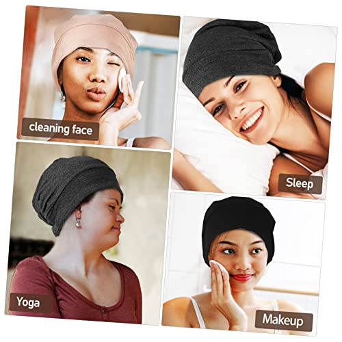 Bonnet de nuit en satin avec bande élastique cachée réglable
