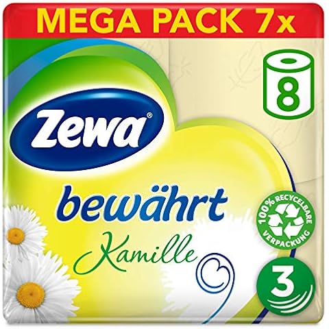 Papel higiénico Zewa con manzanilla 7x8 rollos Cover