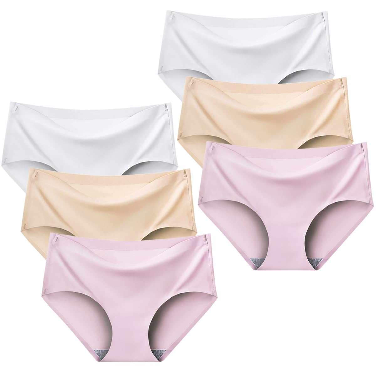 Biancheria intima senza cuciture per ragazze adolescenti mutandine invisibile slip tinta unita Zero Feel bikini per 8-18 anni