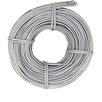 famos Peddigrohr Flechtmaterial Korbflechten 2,25 mm viele Farben zur Auswahl (100g, Grau)