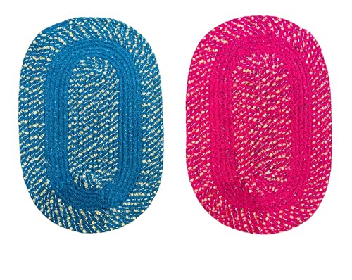 Image of Cotton Outoor Doormat |Handmade Cotton Doormat | Quick Dry, Washable Door Mat for Home, Bathroom & Bedroom (33X53 CM)