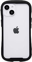 iFace Reflection Frost iPhone 15/14/13 Case, Clear Tempered Glass (Black) [Fingerprints are Not Conspicuous, Yellowing, Frosted Glass, Translucent Iphone 15, iPhone14, iPhone13, Cover, Shockproof,