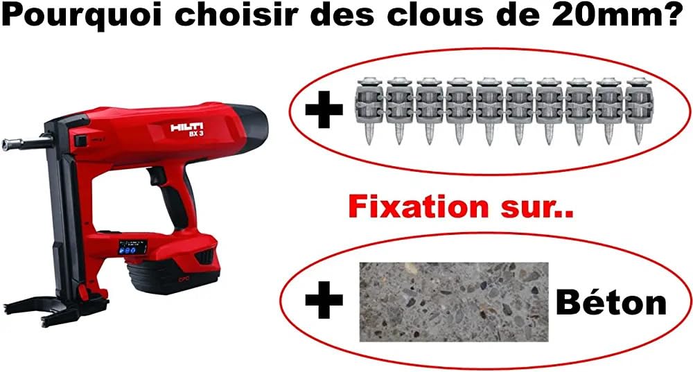 1000x Clous en bande 36mm - pour Hilti BX3