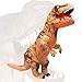QASIMOF Disfraz Dinosaurio Inflable T-Rex Disfraz Brown Adult para Halloween Carnaval Fiesta Cospaly (Brown)